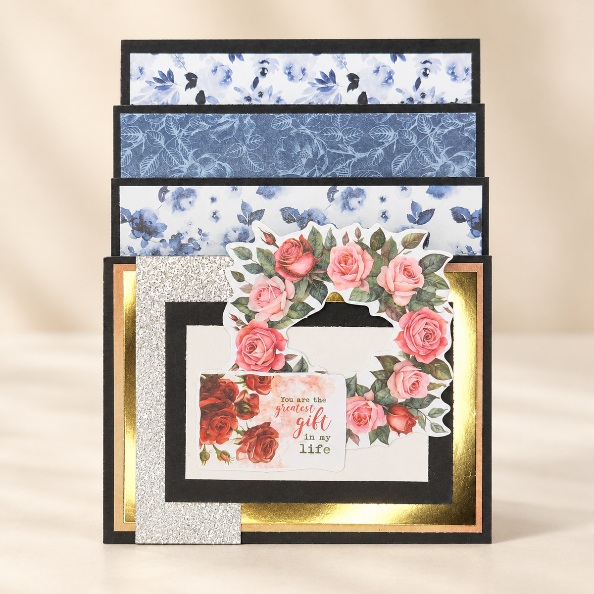 beautiful side pop out card Busy mama 4
