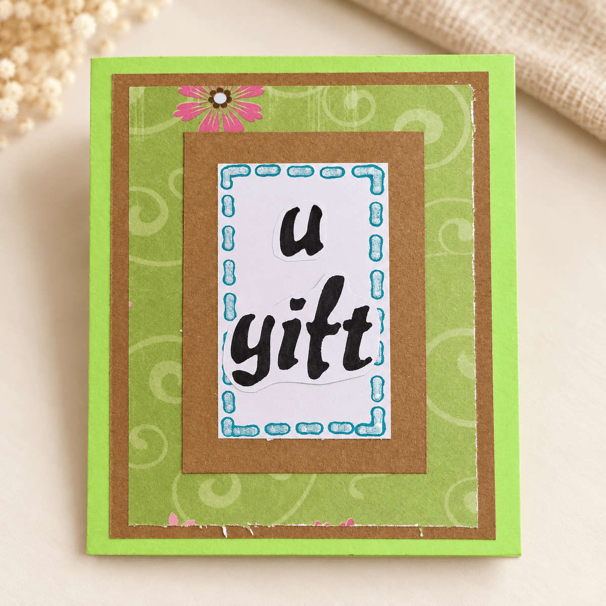 a gift for you, gift card holder card Busy mama 4