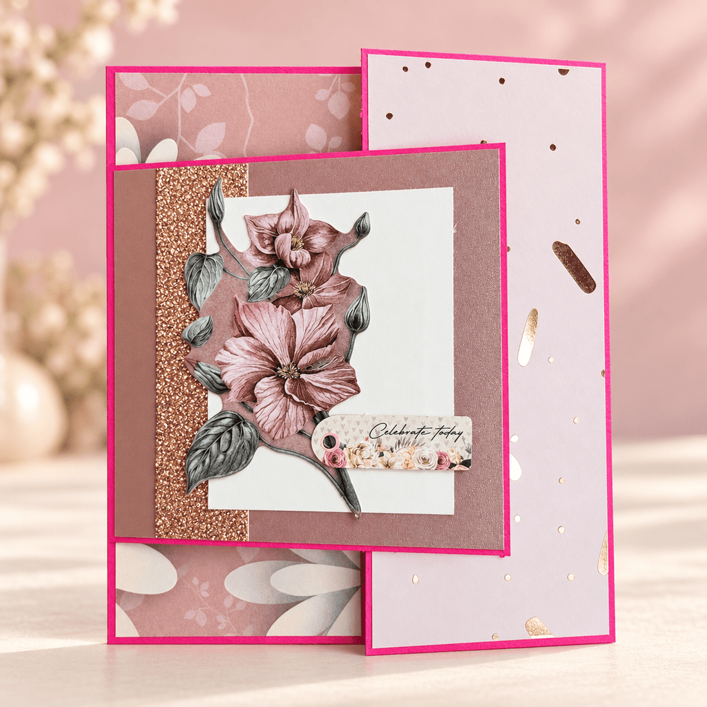 celebrate today fun fold birthday card Busy mama 4