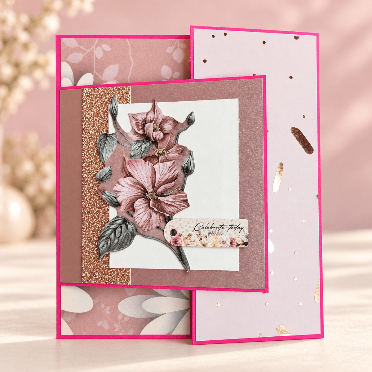 celebrate today fun fold birthday card Busy mama 4