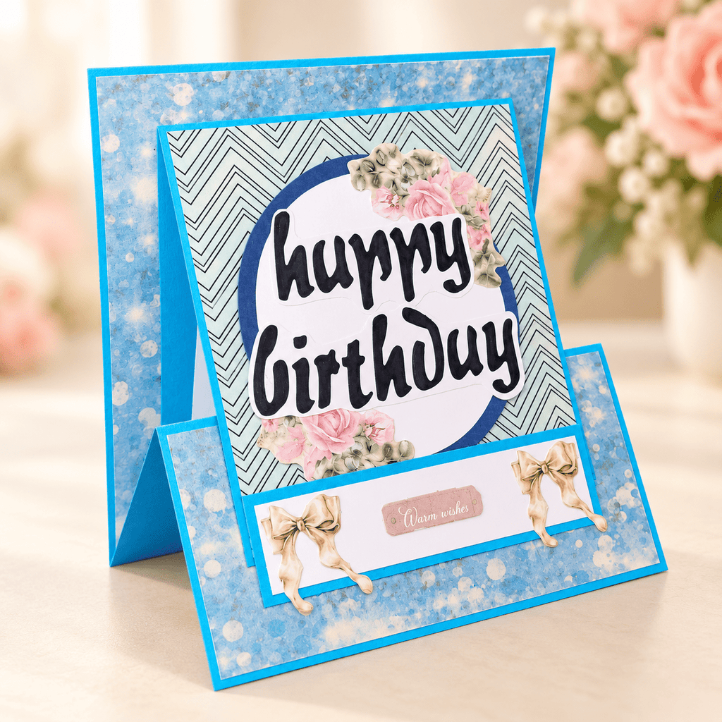 easel birthday card Busy mama 4