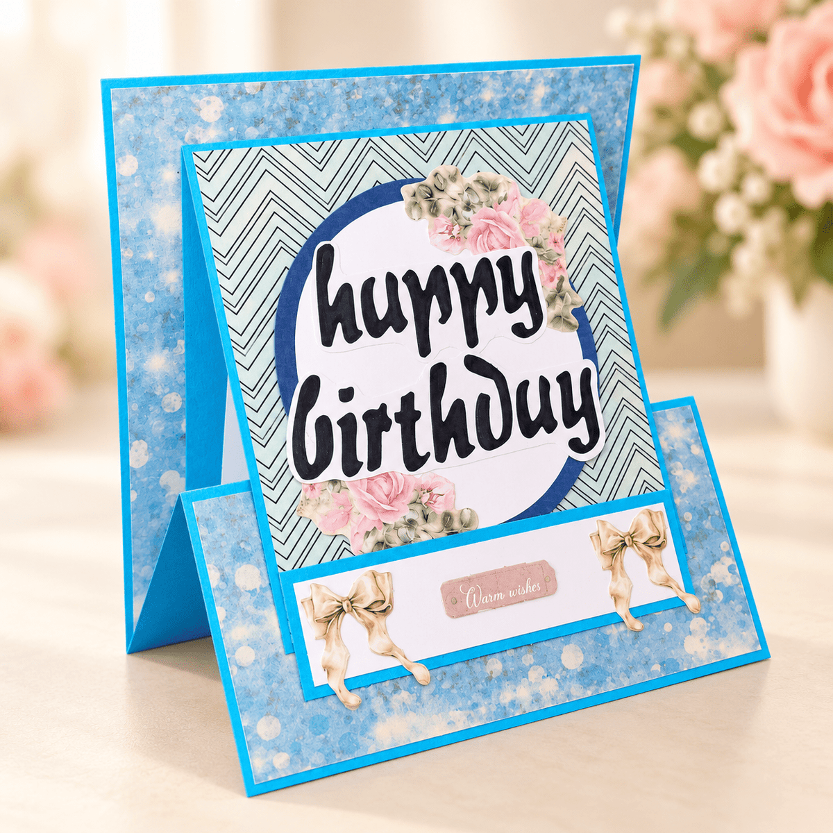 easel birthday card Busy mama 4