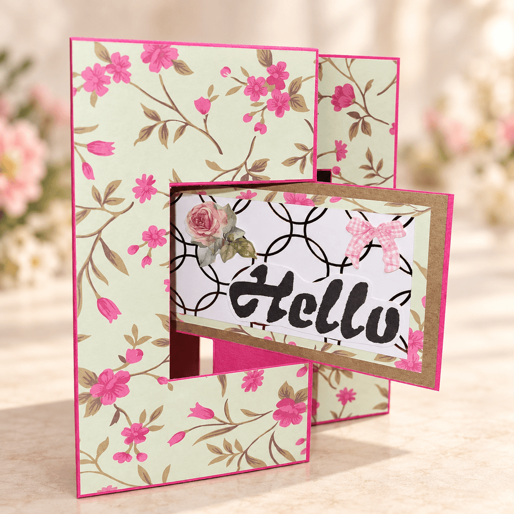 flip hello greeting card Busy mama 4
