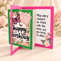 fun fold birthday card Busy mama 4